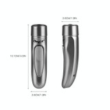 Mini USB Rechargeable Electric Razor Self-service Hair Clipper Shaver(Silver)