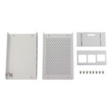 Aluminum Alloy Shell Grid Cooling Box For Raspberry Pi 3 Model B Pi 2/B + Silver