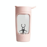 Milkshake Cup Stainless Steel Stirring Cup Portable Water Cup Portable Juicer Bottle Blender, Capacity:650ml(Pink)