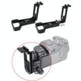 BEXIN Push-Pull Type Vertical Shoot Quick Release L Plate Bracket Base Holder with Hot Shoe for Sony ILCE-7RM4 / A7R4 / A7R IV