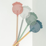 5 PCS Summer Plastic Fly Swatter Flycatcher, Style:Lollipop Pattern(Dark Light Gray)