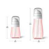 5 PCS 50ml Alcohol Sprayer Disinfection Bottle Press-type Portable Travel Emulsion Cosmetics Sub-bottle Spray Bottle(White)