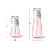 5 PCS 100ml Alcohol Sprayer Disinfection Bottle Press-type Portable Travel Emulsion Cosmetics Sub-bottle Spray Bottle(White)