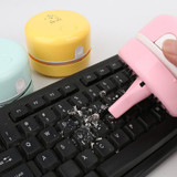 Handheld Desktop Vacuum Cleaner Mini Keyboard Student Eraser Desktop Cleaner Sweeper(Light Green)