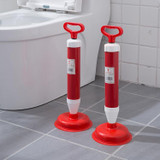 Household Sewer Dredge Toilet Suction Cup Vacuum Powerful Suction Pump, Style:Plastic Rod