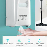 1000ml Wall-mounted Touchless Automatic Infrared Sensor Alcohol Liquid Spray Sanitizer Sterilization Dispenser