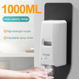 1000ml Wall-mounted Touchless Automatic Infrared Sensor Alcohol Liquid Spray Sanitizer Sterilization Dispenser