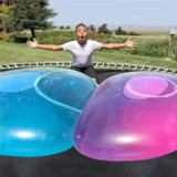 Bubble Ball TPR Blowing Balloon Racket Ball Toy, Size:Middle(Random Color)