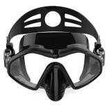 M6113 Adult Diving Goggles Deep Diving Integrated Goggles Mask Anti-fog Diving Glasses, Size:One Size(Black)