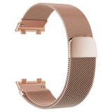 For OPPO Watch 46MM Smart Watch Milanese Stainless Steel Metal Watch Band(Rose)