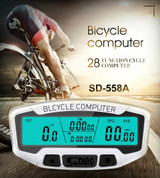 SUNDING SD-558A Bicycle Computer Wired Stopwatch Bicycle Speedometer Digital Odometer Rainproof LCD Backlight Stopwatch