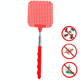 Creative Retractable Plastic Fly Swatter Summer Supplies Mosquito Swatter(Red)