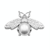 5 PCS Luggage Metal Bee Decorations(Ancient Silver)