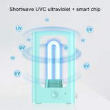 Intelligent Human Induction Portable UVC Sterilizer LED Light Underwear Disinfection Stick Lamp (Black)