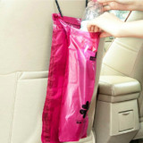 50 PCS Disposable Sticky Garbage Bags for Creative Cars(Red)