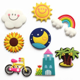 10 PCS Home Fridge Magnets Decorative Message Stickers Children Whiteboard Stickers(Cloud)