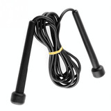 Pen Handle Shaped Small Handle Rubber Skipping Rope for Fitness (Black)