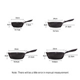 Thick Bottom Maifan Stone Household Small Frying Pan Non Stick Pan Deep Frying Pan, Color:26cm Black Without Cover