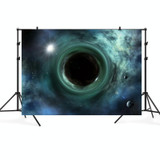 2.1m x 1.5m Black Hole Starry Sky Theme Party Children's Studio Photography Background Cloth(TK18)