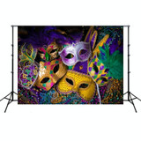2.1m x 1.5m Masquerade Mask Party Scene Layout Photo Photography Background Cloth(W029)