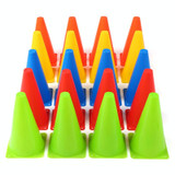 10 PCS Football Obstacle Sign Tube Thickening Road Block Cone without Hole, Size: 18 x 14cm(Red)