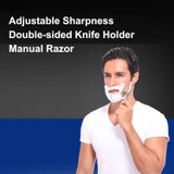 Men Vintage Adjustable Sharpness Double-sided Knife Holder Manual Razor