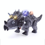 Simulation Luminous Sound Electric Universal Dinosaur Model Toy Boy Gift(Triceratops(Rondom Colors))