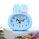 3 PCS Home Daily Use Clocks Cartoon Bunny Children Creative Alarm Clock(Blue)