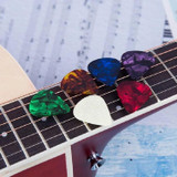 100 PCS Guitar Universal ABS Celluloid Pick Shrapnel Color Random Delivery(ABS 0.46mm)