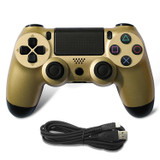 For PS4 Wired Game Controller Gamepad(Gold)