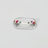 5 PCS Magnetic Glasses Holder Magnetic Brooch Number Plate Headset Glasses Clip(Colored Diamond)