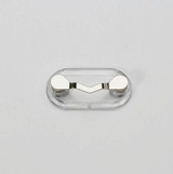 5 PCS Magnetic Glasses Holder Magnetic Brooch Number Plate Headset Glasses Clip(Silver)