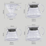 Heat-resistant Hand-made Coffee Glass Pot Cloud Coffee Sharing Pot, Specification:450ml Glass Pot