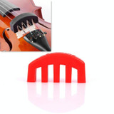 10 PCS Silicone Silencer Mute Equipment Sourdine for Violin(Red)