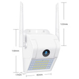 DP11 2 Megapixel IP66 Waterproof Wall Light Wireless IP Camera, Support Multiple Night Vision & Mobile Phone Remote Monitoring & Voice Intercom & Motion Detection / Alarm & 128GB Memory Card