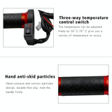 CS-764A1 12V Motorcycle Scooter Aluminum Alloy Electric Hand Grip Cover Heated Grip Handlebar (Red)