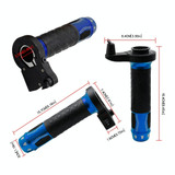 CS-764A2 12V Motorcycle Scooter Aluminum Alloy Electric Hand Grip Cover Heated Grip Handlebar(Blue)