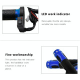 CS-764A2 12V Motorcycle Scooter Aluminum Alloy Electric Hand Grip Cover Heated Grip Handlebar(Blue)