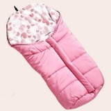 Newborn Baby Stroller Sleeping Bag Infant Go out Swaddle Winter, Size:82x45x38cm(Pink)