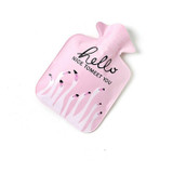 Cartoon Mini Water Injection Hot Water Bag Portable Hand Warmer, Color:Light Pink Flamingo