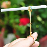 Hand Ring Cigarette Holder Cigarette Holder Creative Personality Gift, Size:S(Gold)