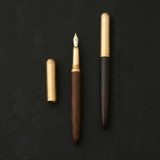 Luxury Wood Fountain Pen School Office Writing Ink Pen Stationery Gifts Supplies(Black wood)
