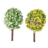 3 PCS Artificial Tree Miniature Garden Home Decoration, Random Color Delivery