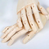 Wooden Doll Hand Joint Movable Hand Model Wooden Hand Art Sketch Tool, Size:7 Inch(Right Hand)
