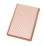 Aluminum Alloy Credit Card Bank Card Security Anti Magnetic Large Capacity Card Holder(Carbon Gold)