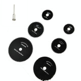 7 PCS/Set Electric Grinder Saw Blade High Speed Steel Saw Blade Woodworking Saw Blade High Speed Steel Cutting Piece, Model:11027