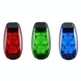 3 PCS Outdoor Cycling Night Running Warm Light Bicycle Tail Light, Colour: 5 LED Green