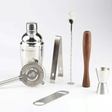 8 in 1 Stainless Steel Wine Cocktail Shaker Tools Set with Cloth Bag, Capacity: 800/600ml