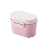 Baby Portable Milk Powder Box Food Container Storage Feeding Box Children Food PP Box, Size:Small12.5  9.5  9.5cm(Pink)