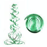 5 PCS 70cm PVC Spiral Ornaments Christmas Kindergarten Classroom Birthday Party Scene Layout Hanging Sequin Ornaments(Green)